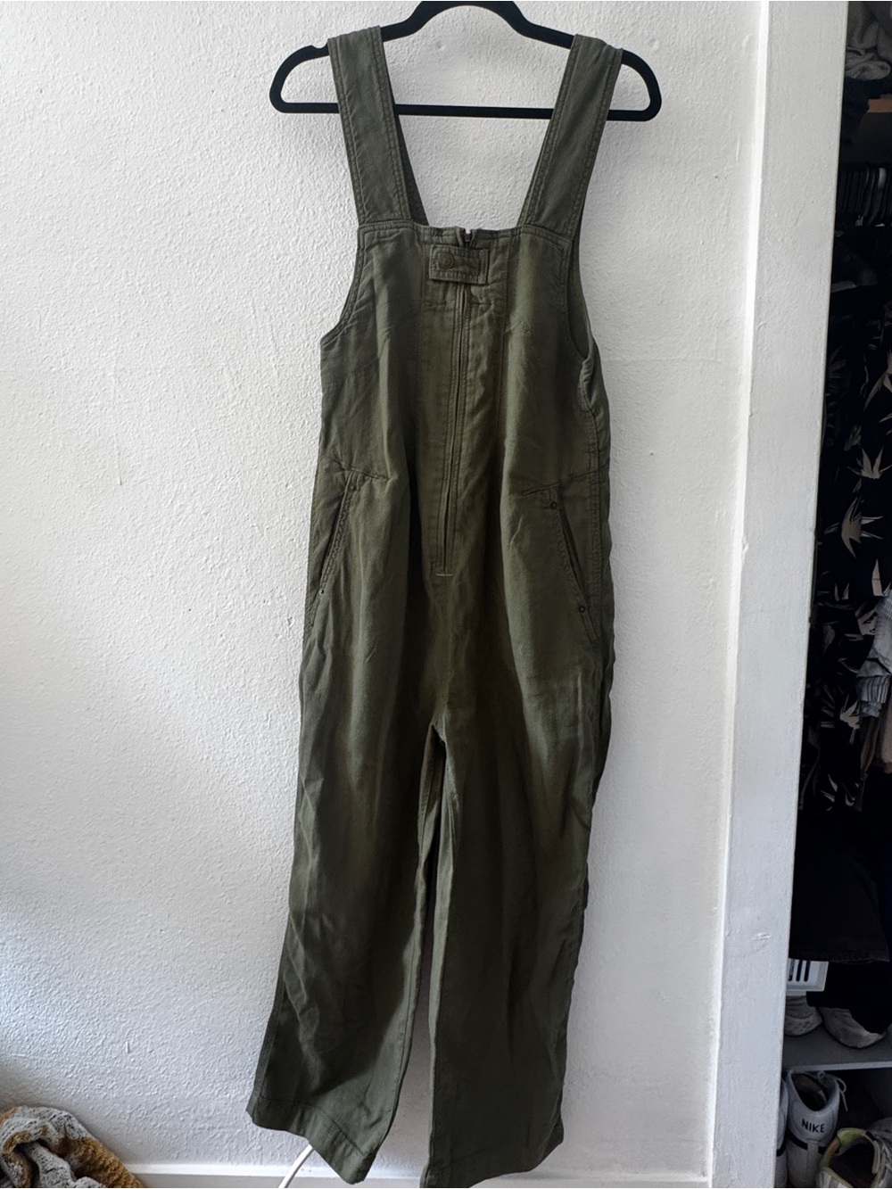 Free People Olive Green Women's Overalls Jeans